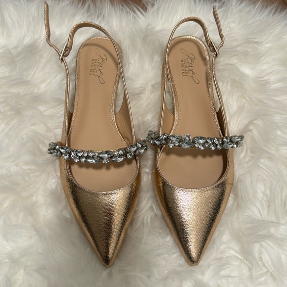 Jewel Badgley Mischka Shoes - Flat sling backs